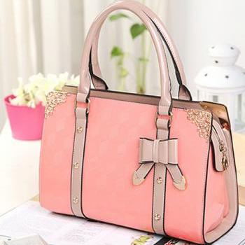 pink bow handbag